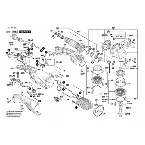 Запчасти для УШМ Bosch GWS 15-125CIEH